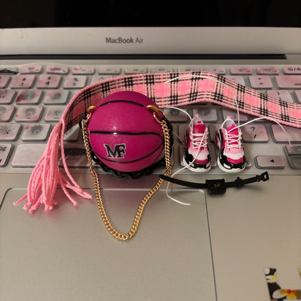 mini fashion ball sneakers purse scarf